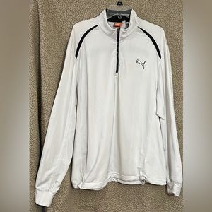 Puma Pullover Men’s XL White and Black Very Clean Smoke Free Home